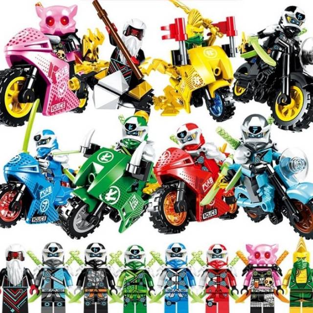 HT - Mainan Bricks Brick PRCK 61040 Lego Ninja Motor Movie Minifigure Brick Super Hero NinjaGo