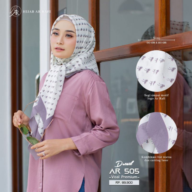 KERUDUNG SEGI EMPAT TERLARIS 2021-2022 // HIJAB ARRAFI AR 505 //HIJAB BEST SELLER