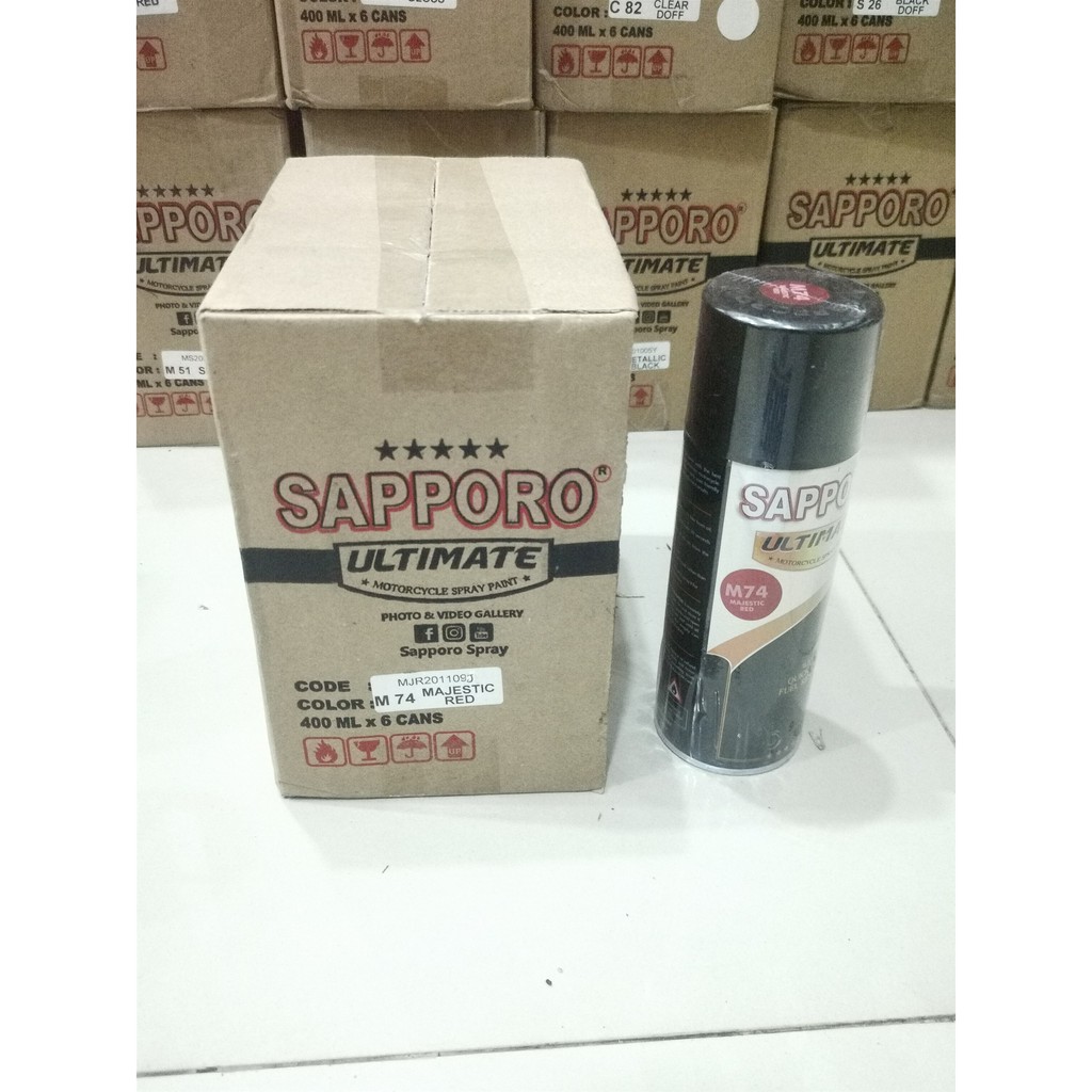 Cat Semprot Sapporo Ultimate M74 Majestic Red