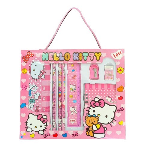 

Set Pensil Pulpen Alat Tulis Sekolah Anak Set Alat Tulis Anak Motif Kartun Stationery 7 in 1