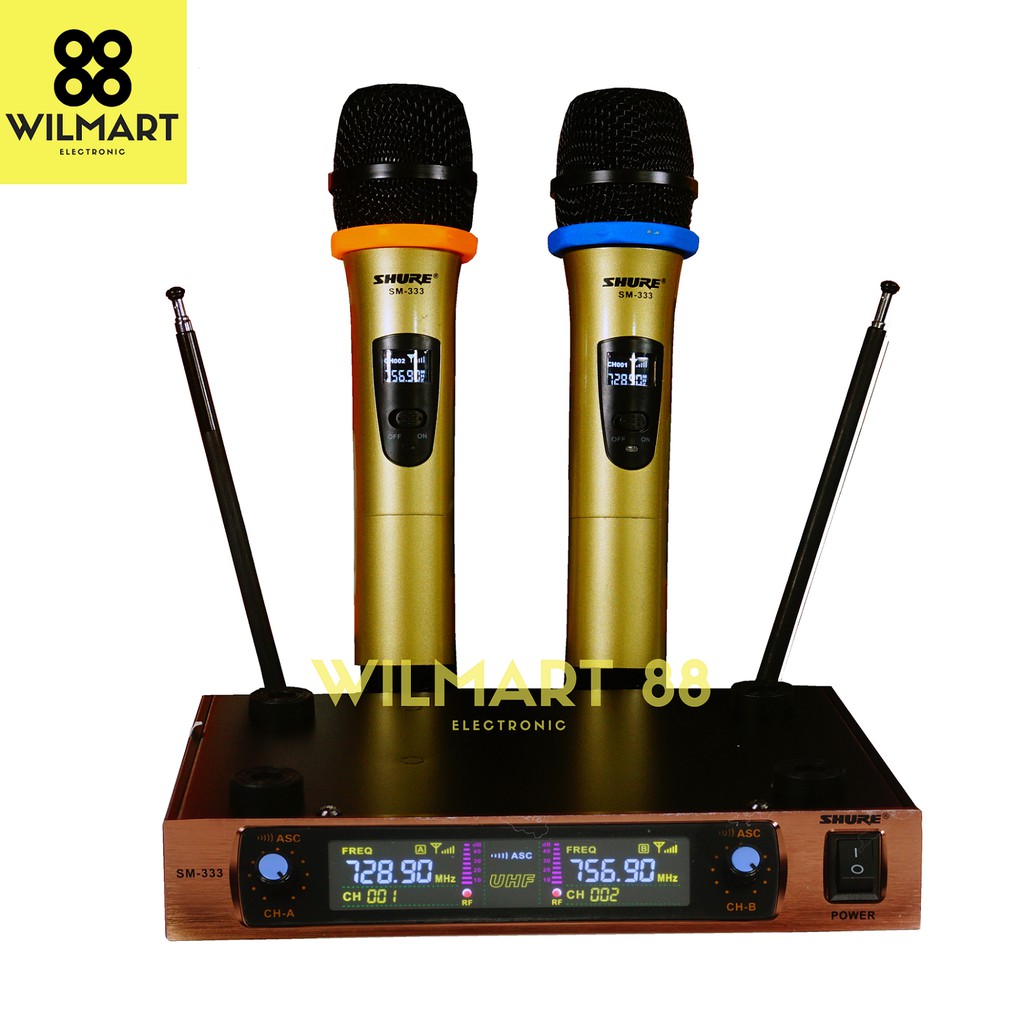 Proffesional Wireless Microphone System | SM-333 | Sitem Mikrophone Tanpa Kabel | Wireless l