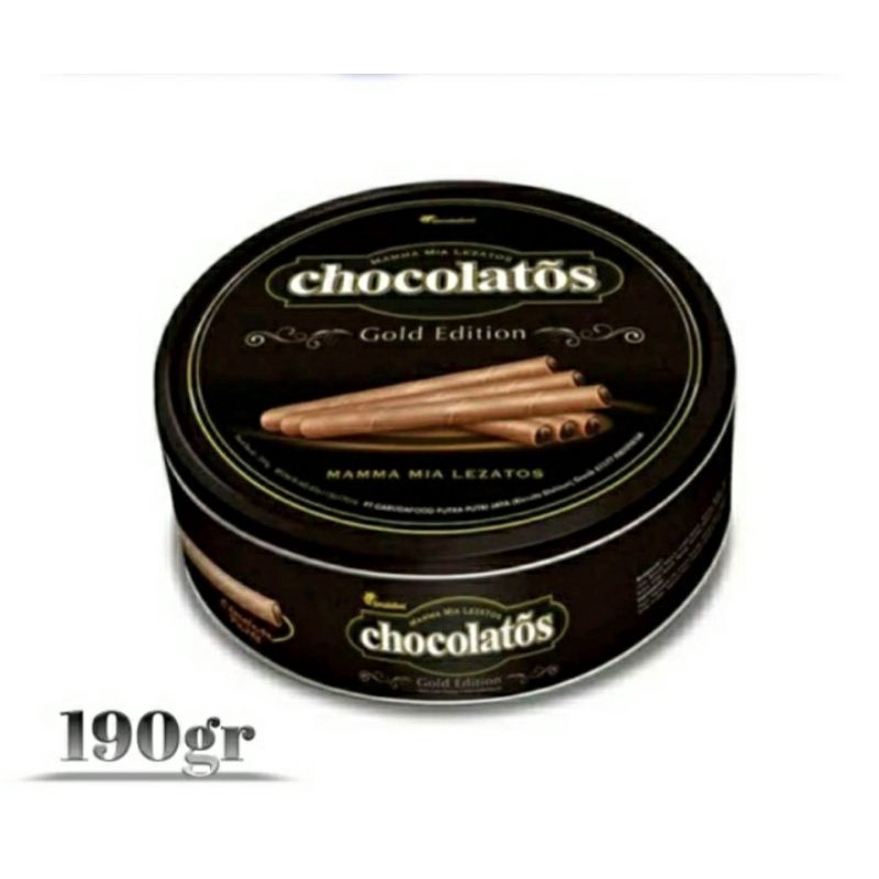 Wafer chocolatos kaleng 190gr