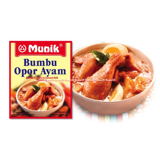 Munik Bumbu Opor Ayam Braised Chicken in Coconut Milk Bumbu Instan 65gr