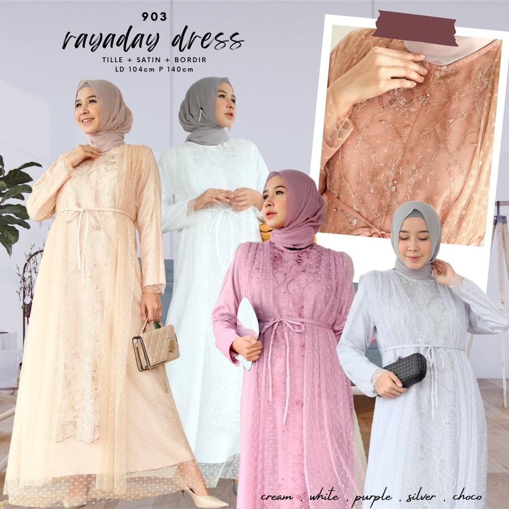 RAYADAY DRESS / DRESS SERAGAMAN / BRIDESMAID / LAMARAN / KONDANGAN