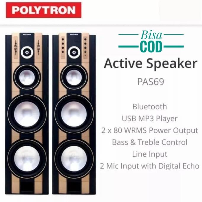 Speaker Polytron Aktif Pas 69/Ga Bluetooth Pas69 Pas-69 Revinaserefani