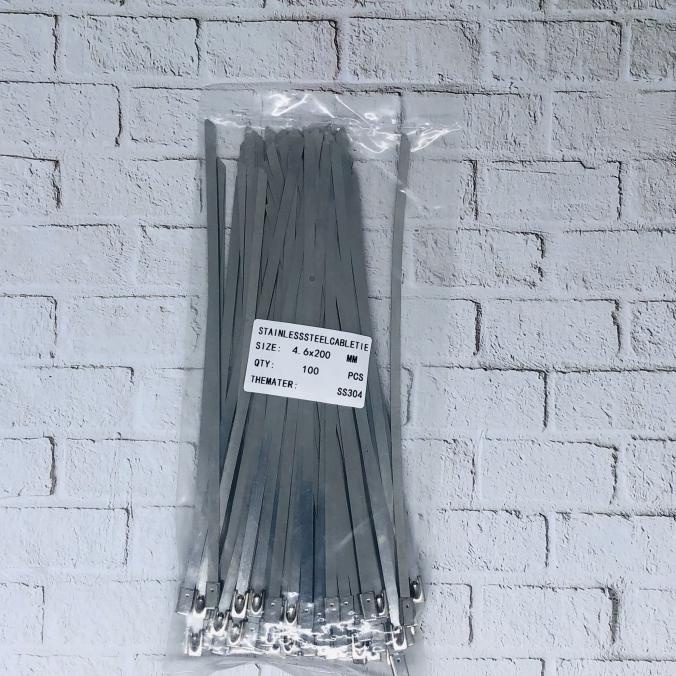 

Hz Stainless Steel Cable Ties 4,6 X 200 Mm Ss304 Terlaris