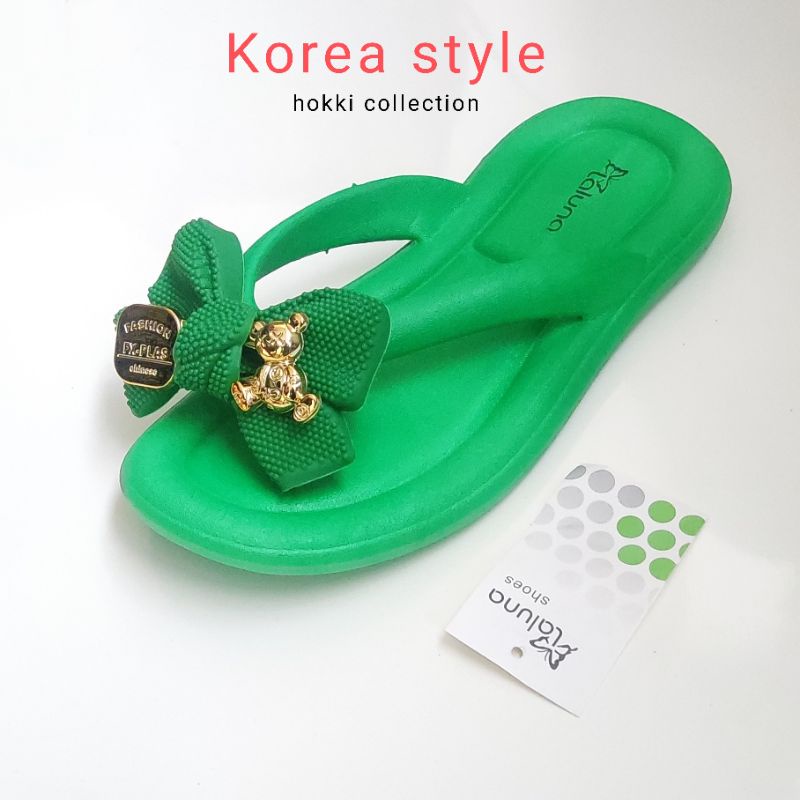 sandal wanita jelly jepit pita karet impor premium