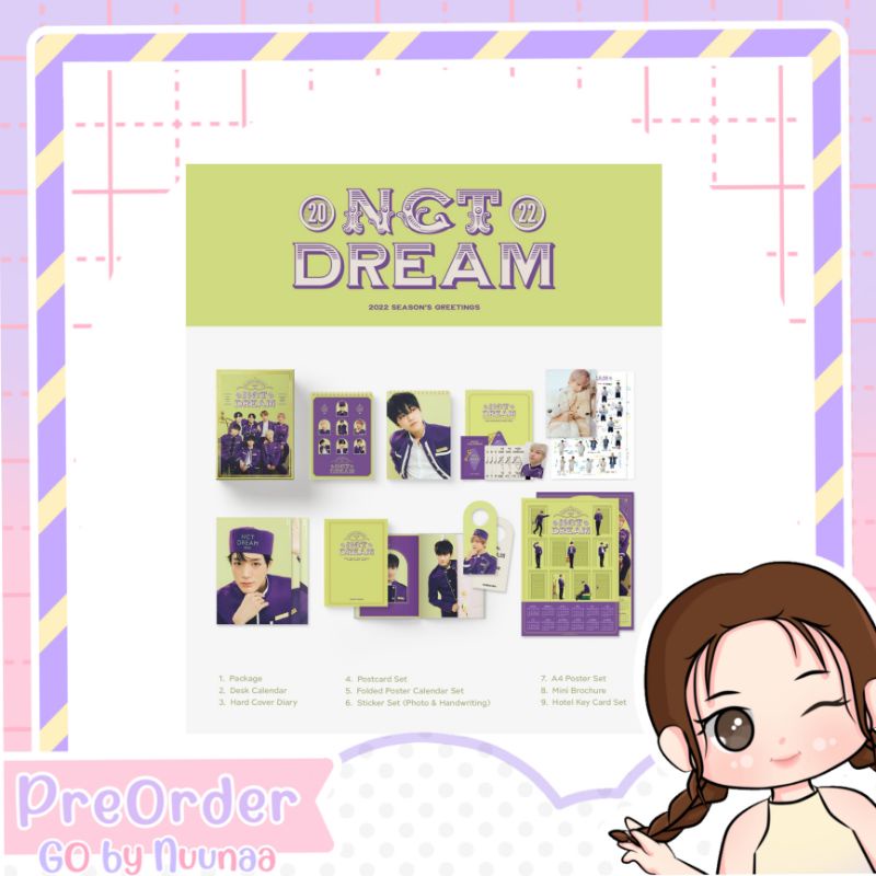 [READY STOCK] SHARING SEASON GREETING NCT DREAM 2022 RENJUN SET CHENLE SET