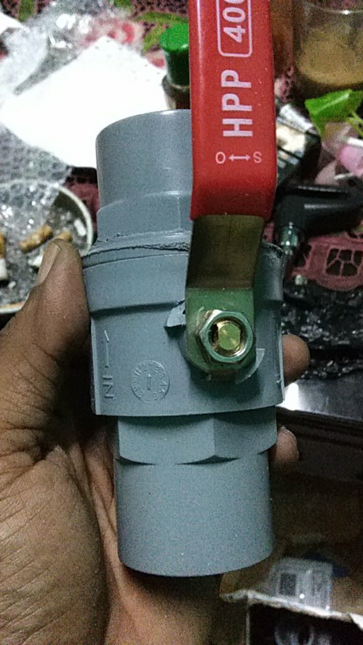 Ball Valve Pvc 1 Gagang Besi - Stopkran Pvc