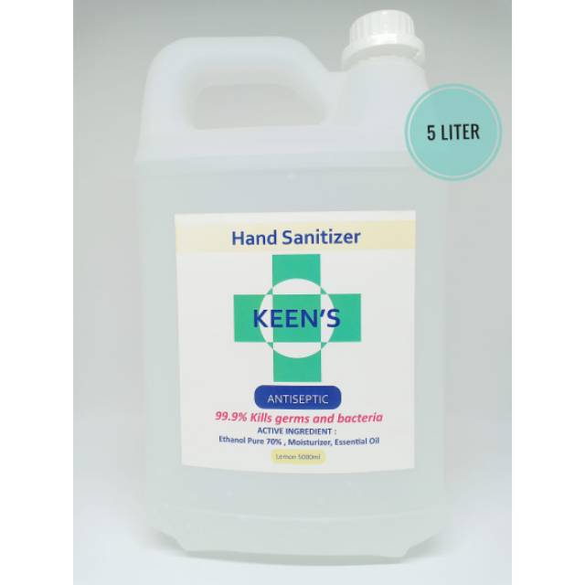 Hand sanitizer 5 liter / Aseptik 5L / aseptic / Sanitizer / Anti Bakteri / Anti Kuman