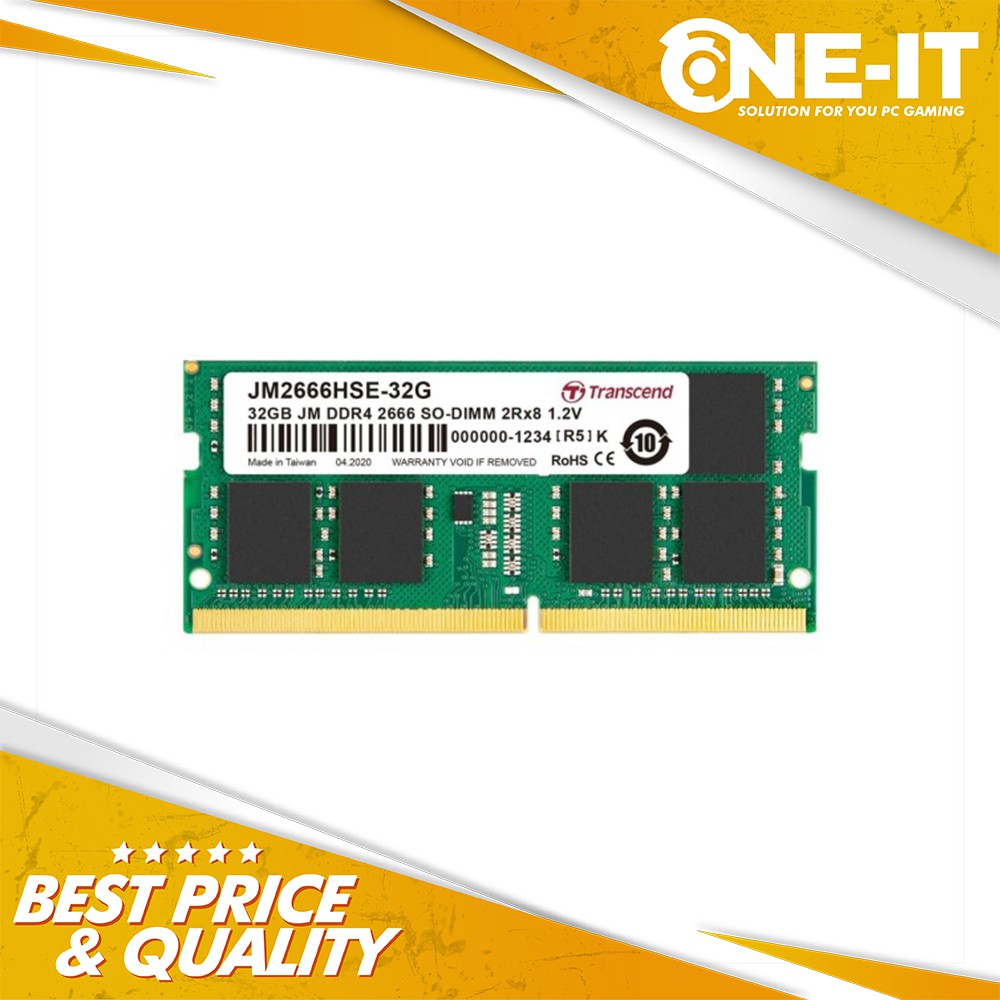 Ram Transcend JetRam JM2666HSE-32G 2666 32GB SO-DIMM DDR4