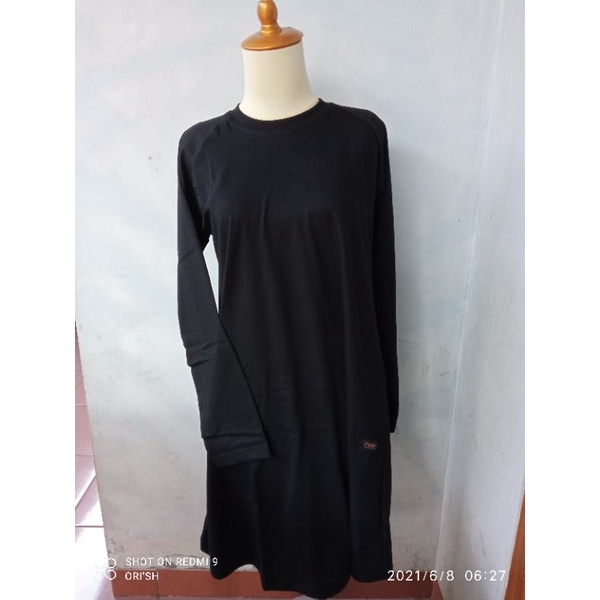 COD KAOS TUNIQ POLOS JUMBO BAHAN CATTON COMBED MURAH