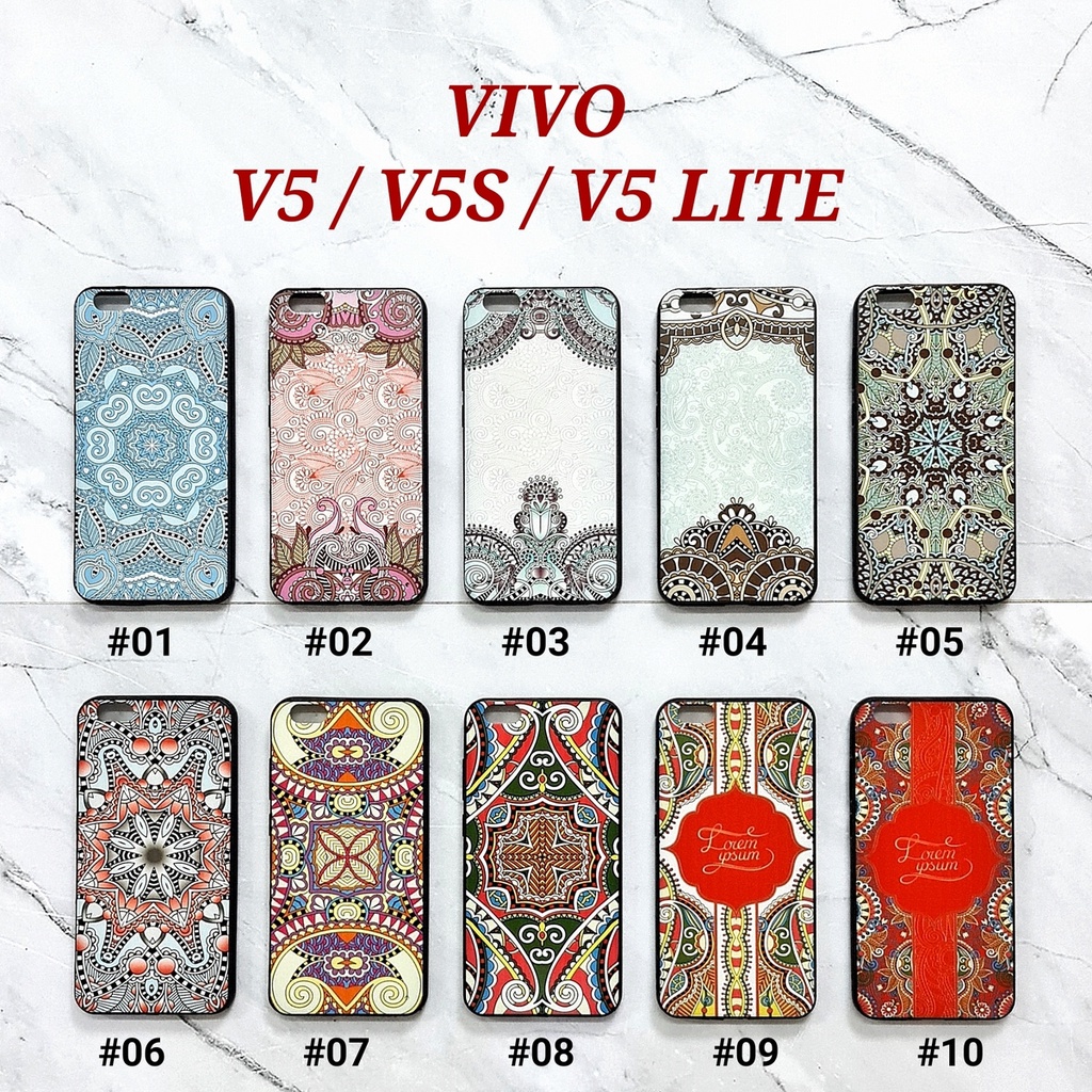 [ BUY 1 GET 1 FREE ] FBG - VIVO V5 V5S V5 LITE V7 V9 Y71 | BATIK GLOSS Soft Hard Case Full UV Glossy