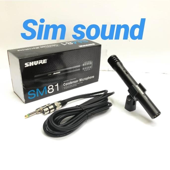 Mic Kabel Condensor Shure Sm81 Microphone Kondensor Shure Sm 81 Termurah