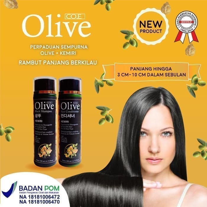 Paket Kemiri SYB Olive Black Conditioner + Shampoo