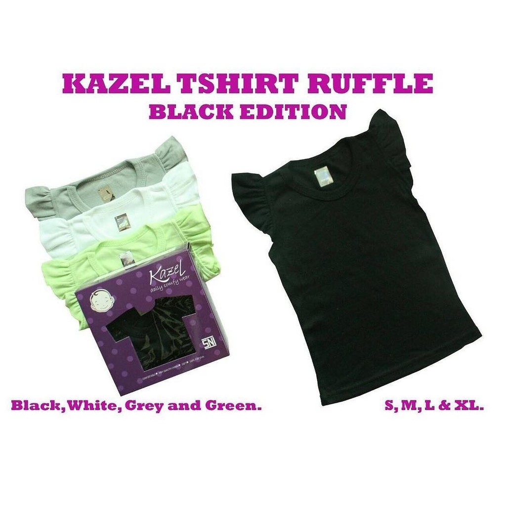 Kazel - Ruffle Tee Shirt 4 in 1