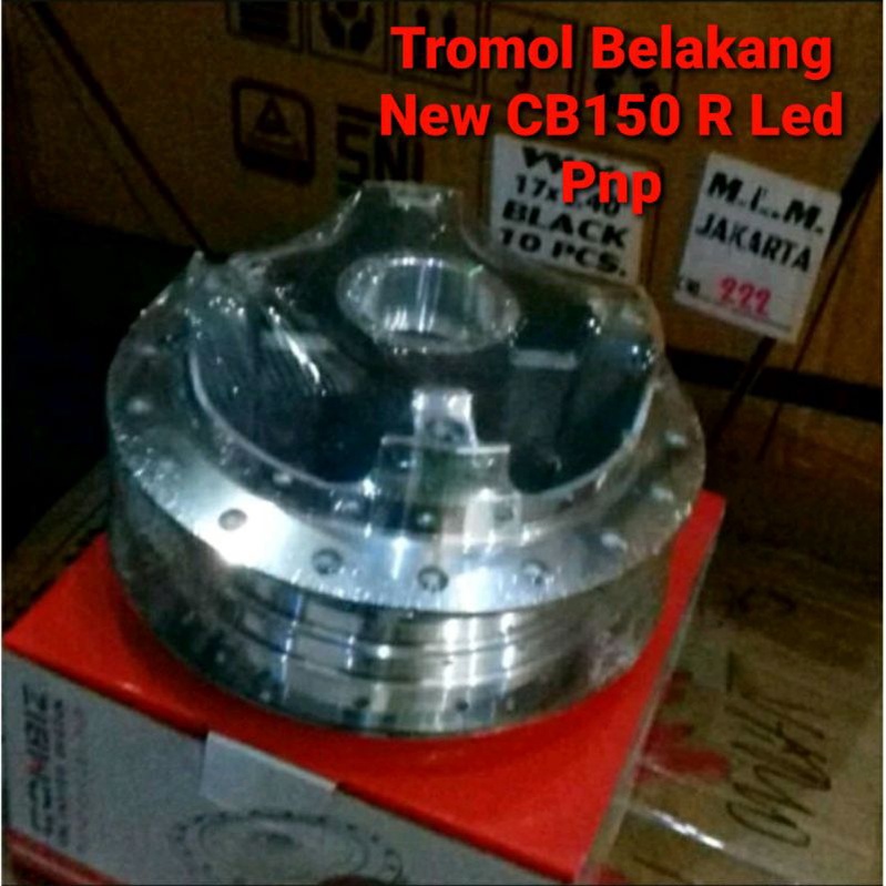 Tromol Belakang New CB150R Led FaceLift - CB 150 R New-  Krom Chorm Krum Rear Hub PNP PROMO
