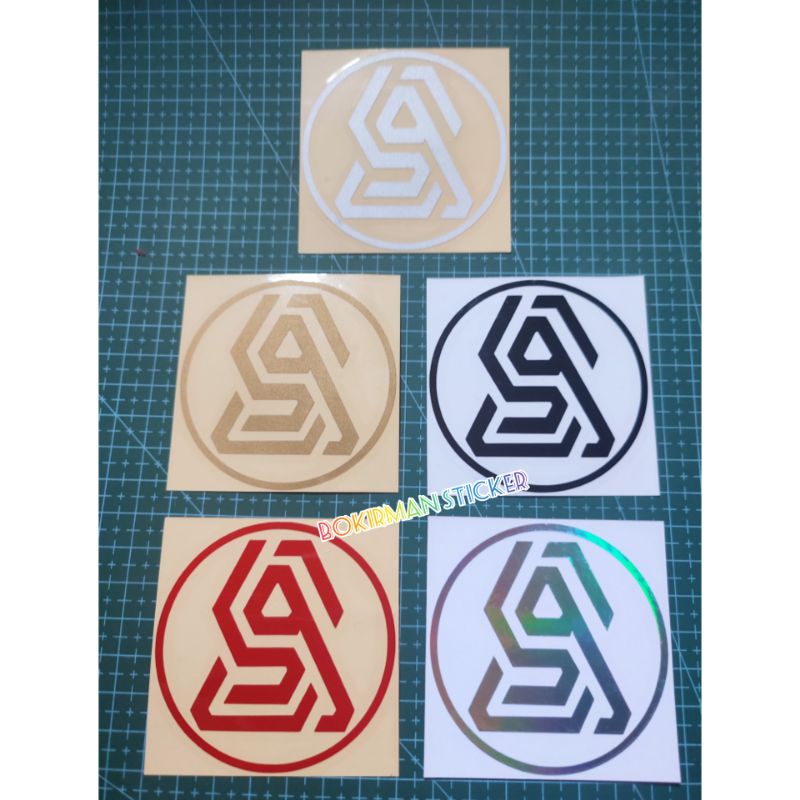 STICKER LOGO BLACK AEROX SYNDICATE CUTTING