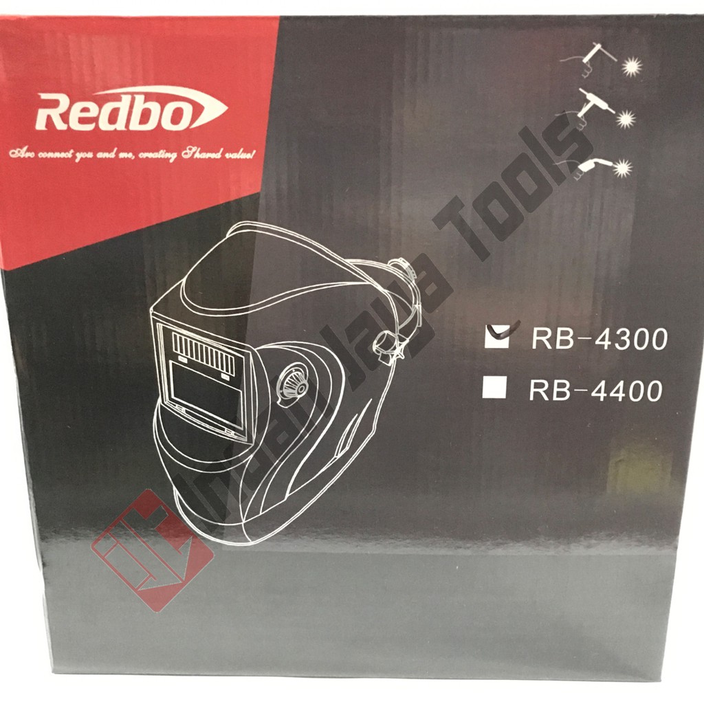 REDBO Helm Las Otomatis - Auto Darkening Helmet Kedok Las