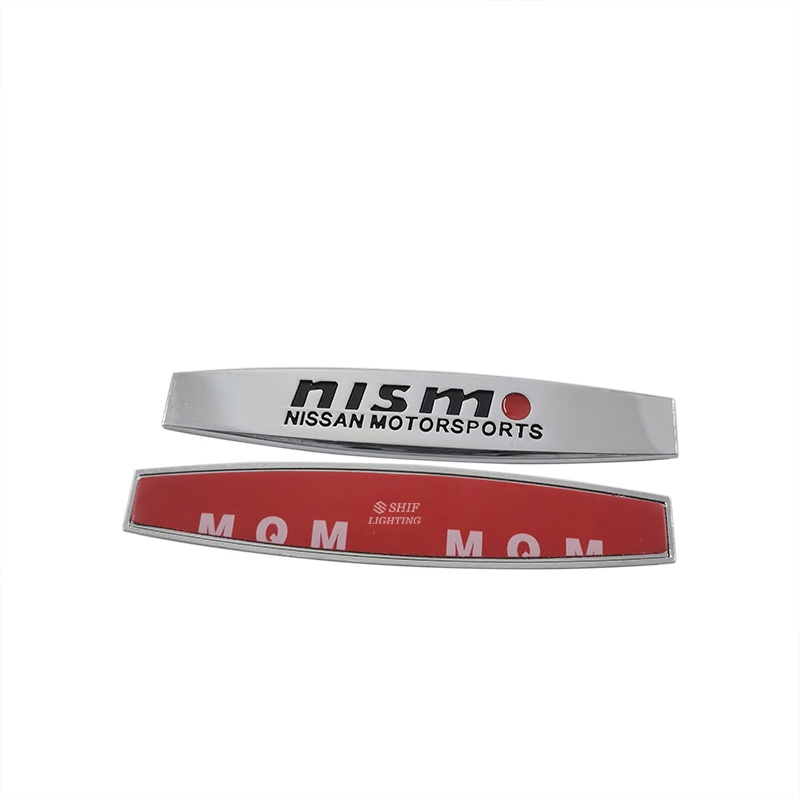 2pcs Stiker Emblem Logo Nissan NISMO Bahan Metal Untuk Dekorasi Mobil Nissan