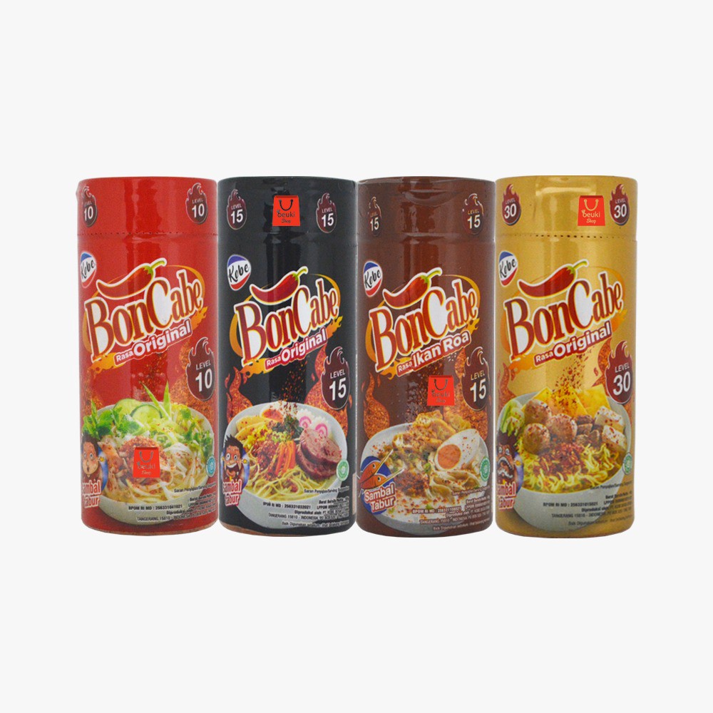 

BOTOL Kobe Bon Cabe Aneka Rasa Sambal Tabur Pedas Kemasan Botol - 40gr