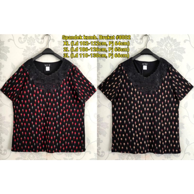BLOUSE SPANDEK IMPORT/ATASAN IBU IBU JUMBO IMPORT