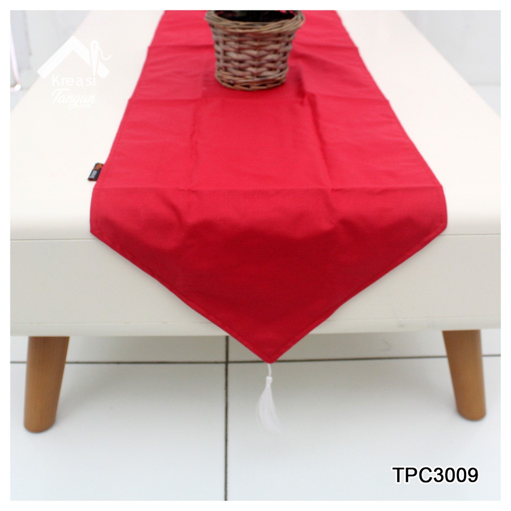 Taplak Meja Polos Table Runner POLOS Ukuran 105x30 &amp; 150x35 (TPC3009)