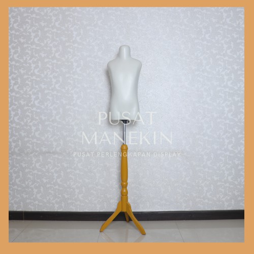 Manekin Anak L Butek Kaki Kayu | Patung Baju Anak | Fashion Display Kids | Patung Manekin Anak Kecil