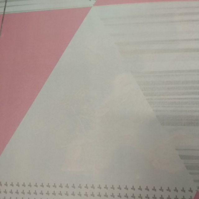 Wallpaper Pink Segitiga Abu  Wall Sticker Dinding 9m X 45cm