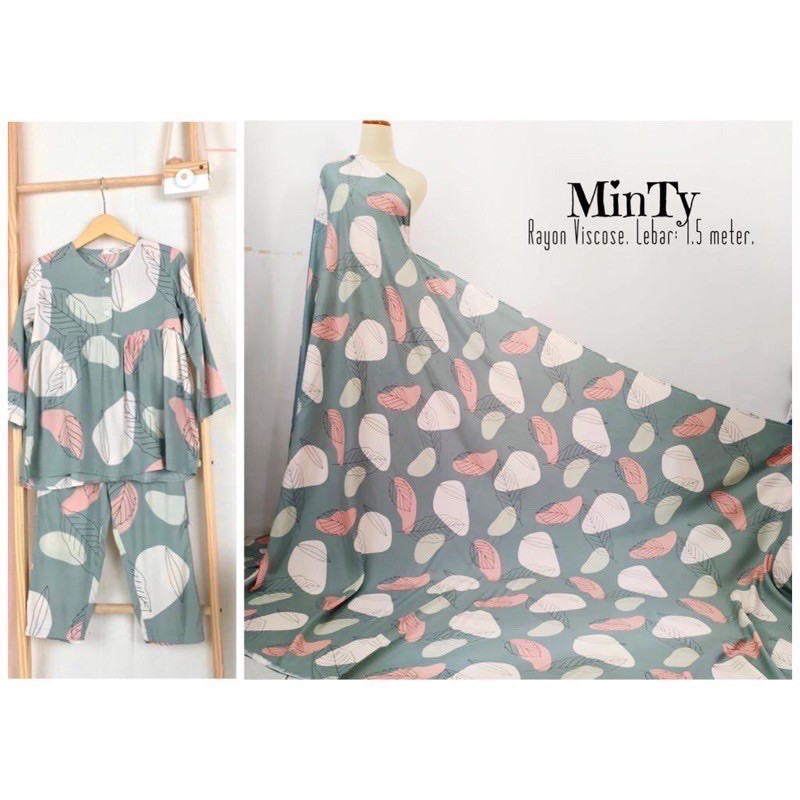 Katun rayon Viscose murah/ rayon twill/ rayon motif/ kain motif/ kain abstrak/ motif abstrak/ rayon