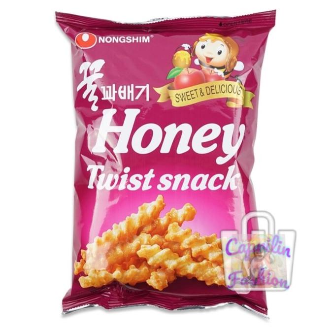 

~~~~~] Nongshim Honey Twist Snack 75gr / Snack Rasa Madu & Apel dr Korea