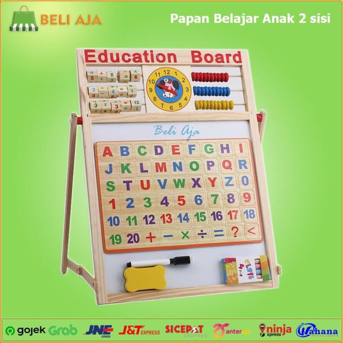 

Mainan Edukasi / Papan Tulis Magnet Abc 2 Sisi Learning Board Magnetic Education Magnet
