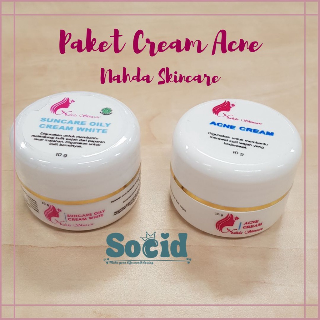 [ ECER ] Krim Malam + Krim Pagi Nahda Skincare ( Sepasang ) / Night Cream + Day Cream Nahda Skincare