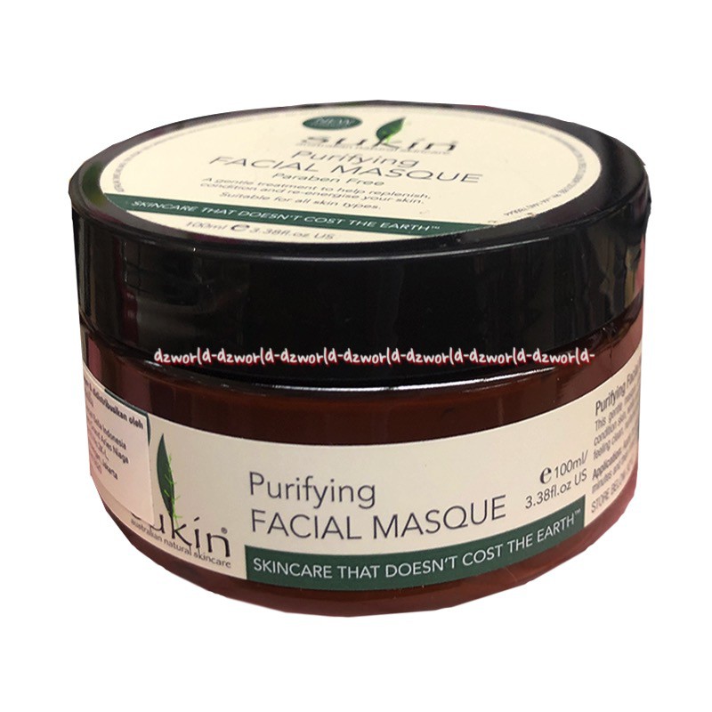 Sukin Purifying Facial Masque Parabean Free 100ml Masker Wajah Sukkin