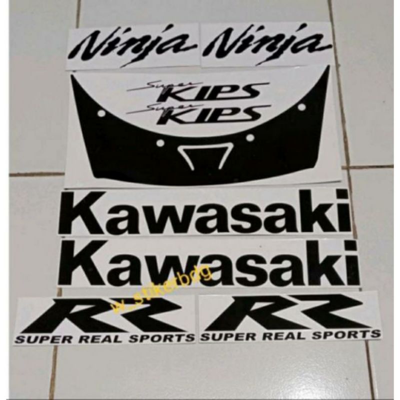 Satu Set Stiker Motor Ninja Kawasaki / Stiker Motor Sport