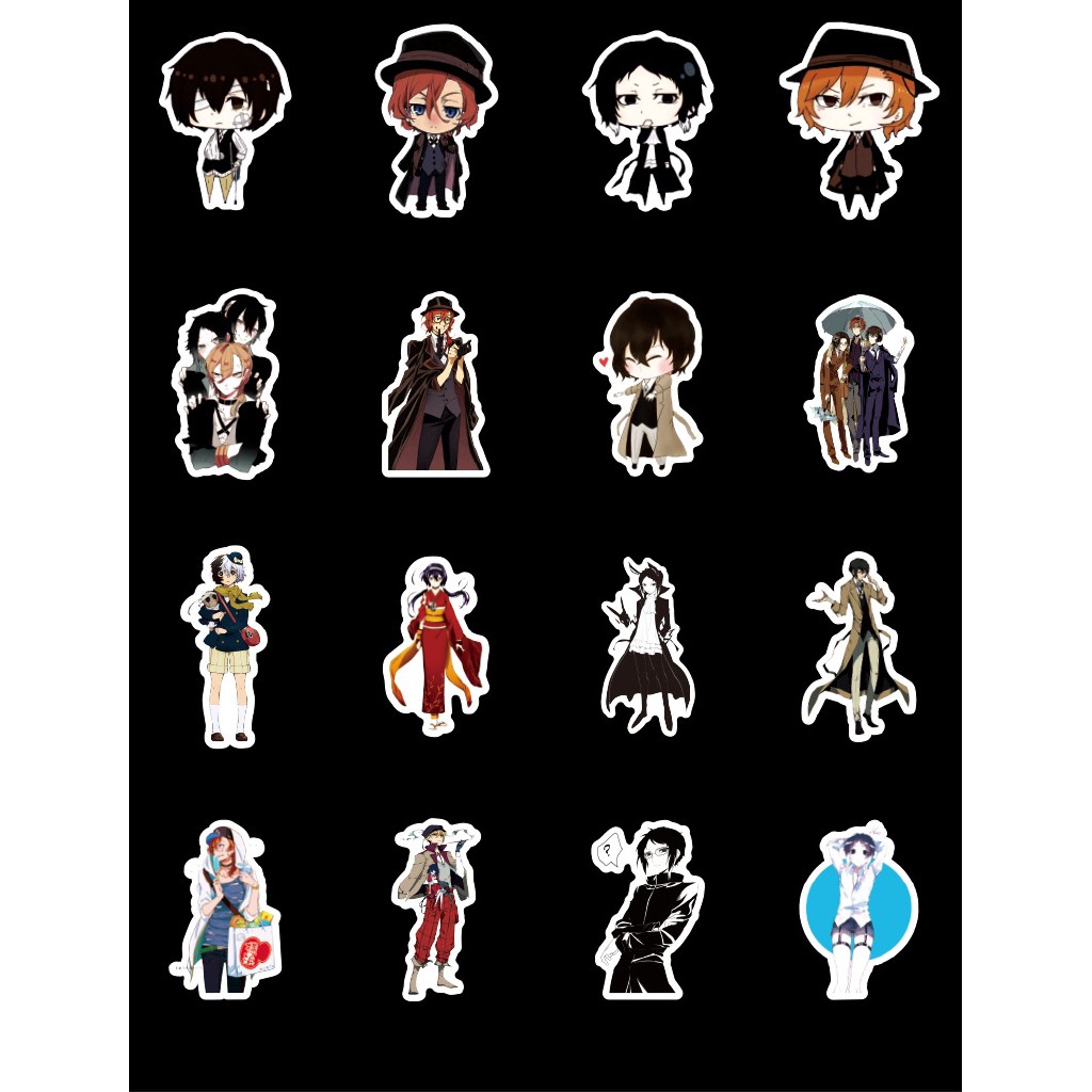 BSD001 – Sticker / Stiker / Stationay /Alat Tulis Anime Manga Cosplay Jepang Bungou Stray Dogs