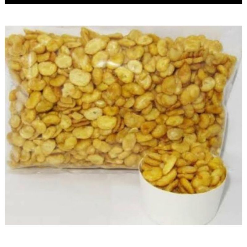 

TERLARIS KACANG MERSI/KACANG BOGOR/KACANG KORO KUPAS RASA ASIN BERAT 500 g /SNACK KILOAN