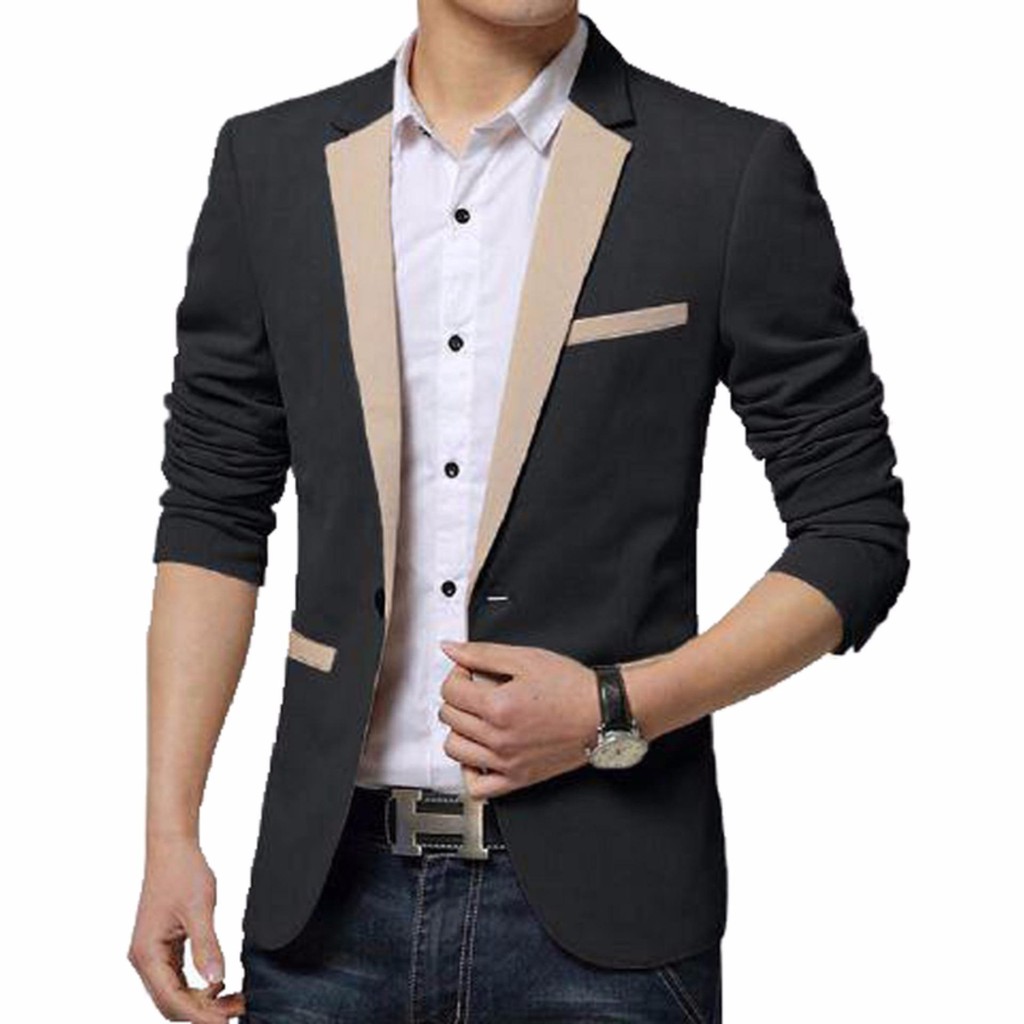 [END YEAR SALE] Blazer matrix Cream Slimfit Korea Casual Modern