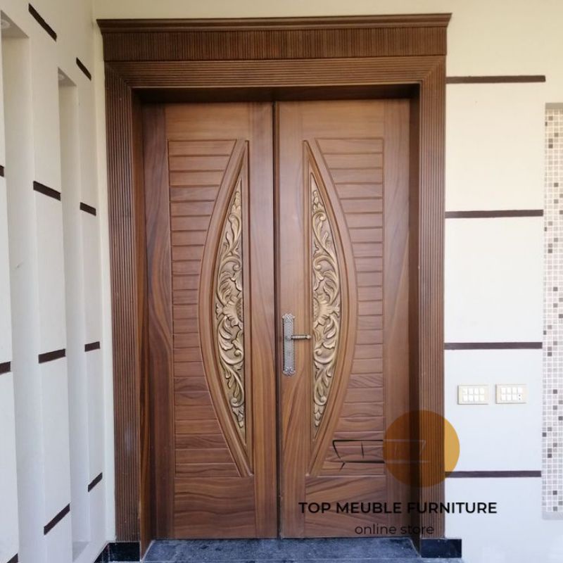 Pintu depan - kusen pintu minimalis - pintu kupu tarung