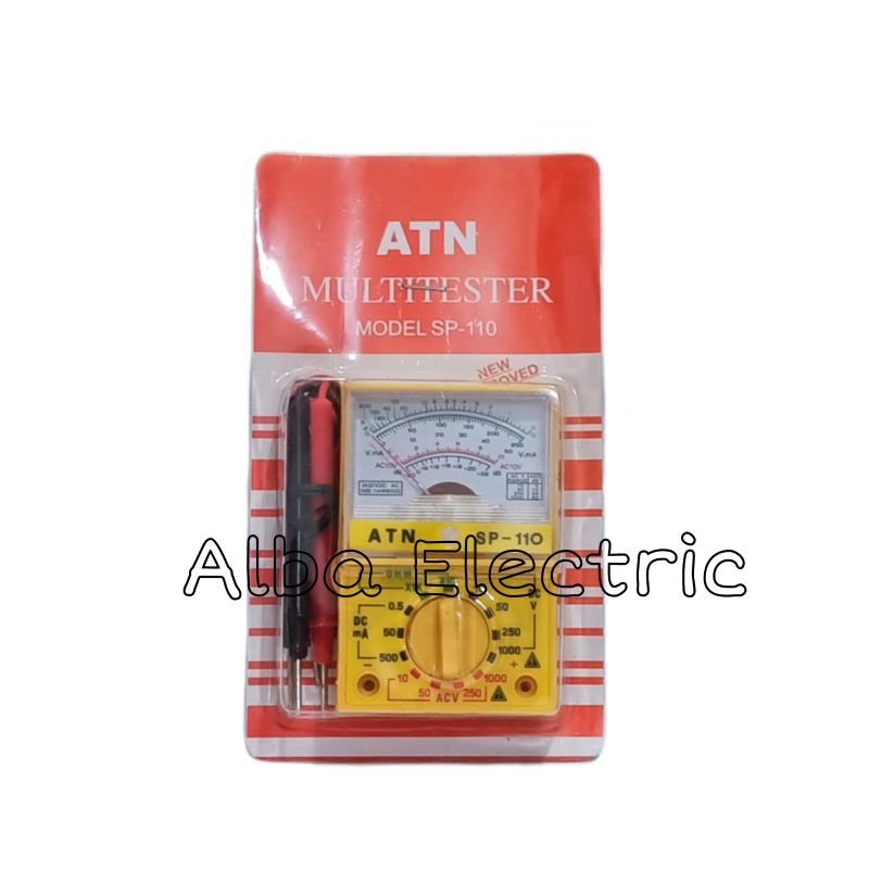 Multitester Analog SP-110 ATN Multi Tester Avometer Akurat Kecil Kuning
