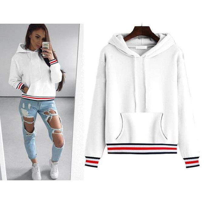 Baju Sweater Wanita White Sweater Style (L) Import Original Deevagrosir.Olshop