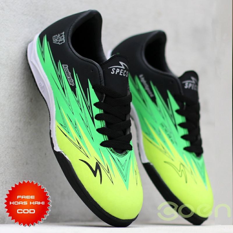 sepatu futsal putsal footsal SPECS ESTADIO ACCELERATOR PUTIH GUM futsal murah