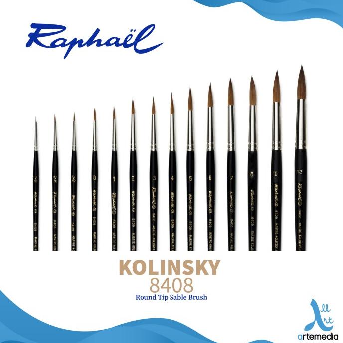 

TERBARUU!! Kuas Lukis Raphael 8408 Round Sharp Tip Kolinsky Sable Brush TERLARIS