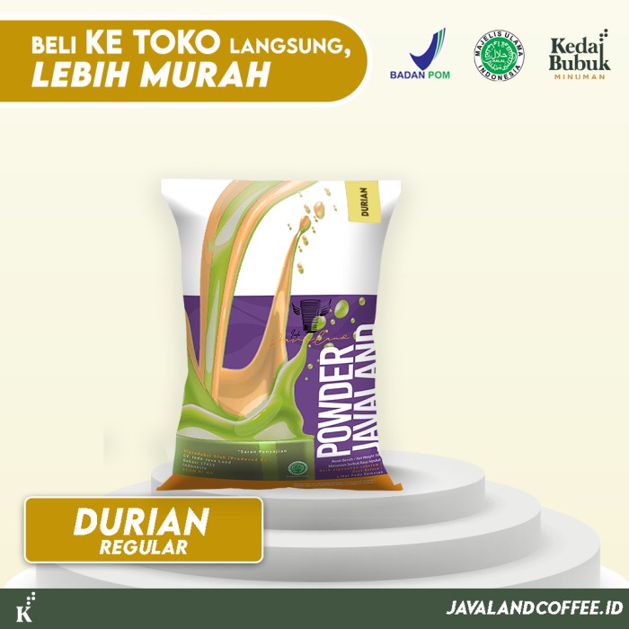 

BUBUK MINUMAN BUBBLE DRINKS 1KG RASA DURIAN