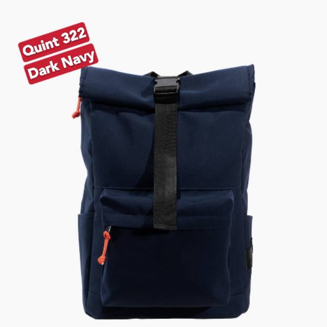 Tas Original Nama Quint 322 Dark Navy - pria wanita travel laptop