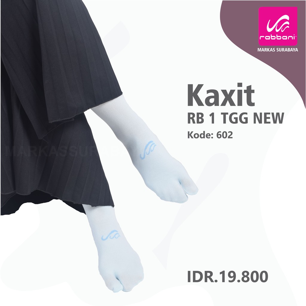 Kaos kaki tanggung jempol Rabbani-602 = Biru Muda