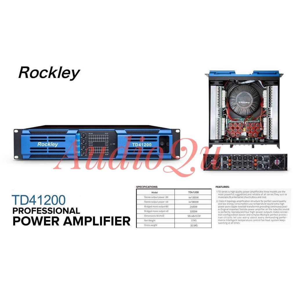 POWER AMPLIFIER ROCKLEY TD 41200 ROCKLEY TD41200
