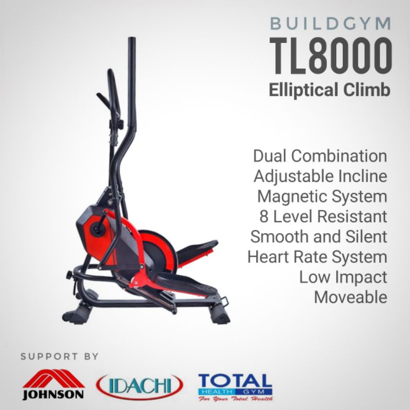 Elliptical Crosstrainer Climbing Magnetic TL222 Air Walker Stepper TL 8000