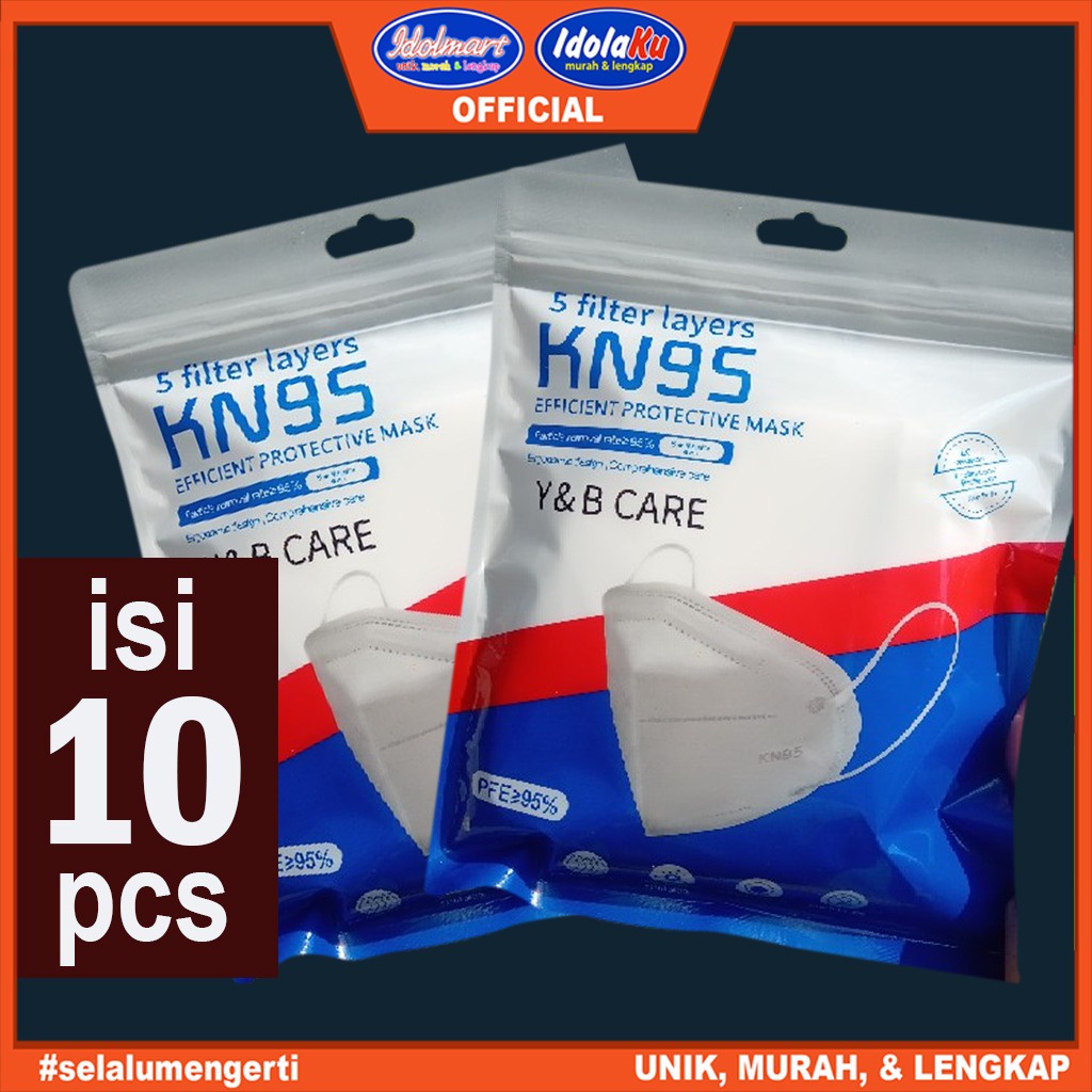 IDOLMART Masker KN95 Isi 10pcs Sachet Surabaya