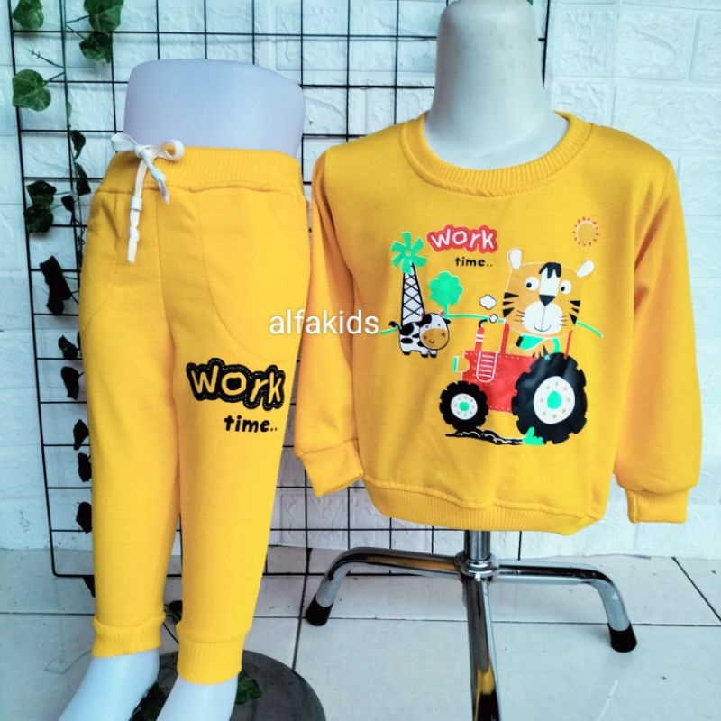 Setelan JoGer Anak 1-5 Tahun // Set Baju Anak Perempuan // Set Baju Anak Laki Laki